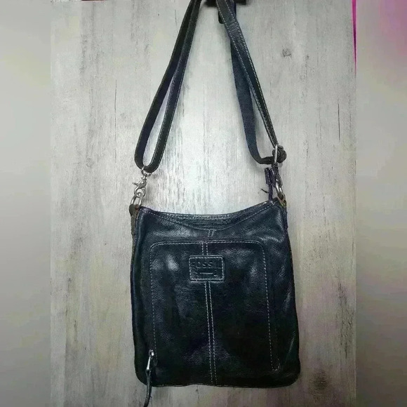 FOSSIL Black Classic Crossbody Logo Bag Small Size - Picture 2 of 14